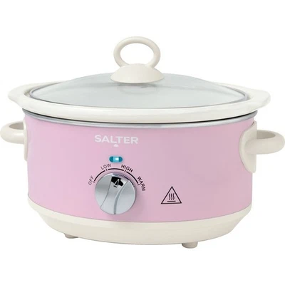 Salter Ultimate Products EK6249PNK Retro Slow Cooker 3.5 Litres Pink - Image 1 of 3