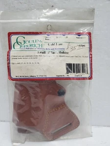 Gould & Goodrich Left Small Of Back Leather Holster Brown Glock 17 19 22 23 More - Picture 1 of 6