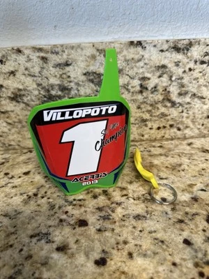 Ryan Villopoto #1 SX/MX Champion 2013 Acerbic placa de número pequeño 4,5”x4,5” raro Foto 1 de 4