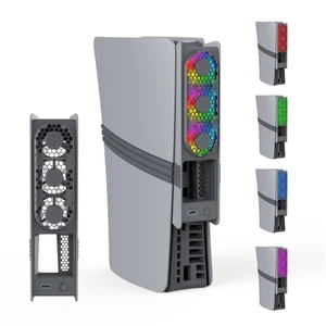 RGB Lighting Cooling Fan for PS5 Pro/PS5 Slim Disc&Digital Edition - Afbeelding 1 van 10
