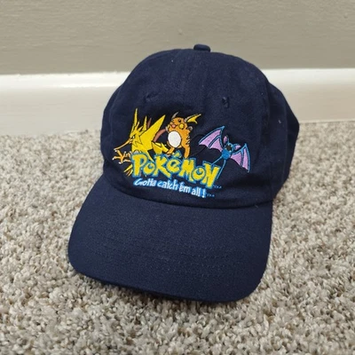De Colección Pokemon 'Gotta Catch Em All' Sombrero Juvenil Nintendo 2000 Bordado Niños (RARO) Foto 1 de 4