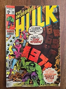 Marvel Comics The Incredible Hulk #135 1971 Bronze Age Kang Cover - Picture 1 of 9