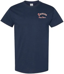 Chicago Fire Department Embroidered T-shirt with Arched As Seen On TV - Picture 1 of 3