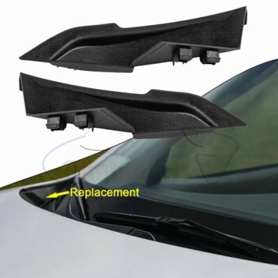 Black Pair (Front Right & Left Side) Cowl Cover Fits For Hyundai Elantra 2011-16 - Image 1 of 4