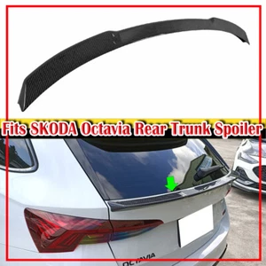 DTO Type Rear Middle Trunk Spoiler 25 Carbon Fiber Fits SKODA Octavia 4th Wagon - Picture 1 of 6
