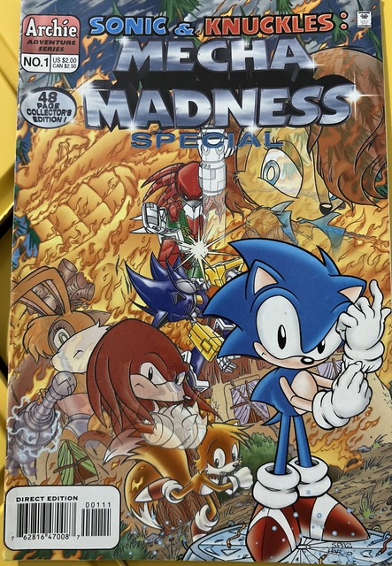 SONIC The HEDGEHOG Comic Book #56 March 1998 SUPER SONIC HYPER KNUCKLES Bag  NM