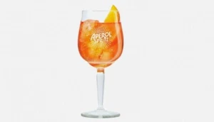 Set of 2 x Aperol Spritz Pedestal Goblet Glasses 450ml Brand New Genuine - Picture 1 of 1