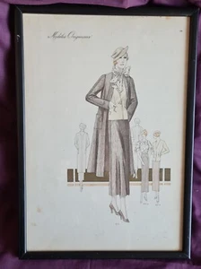 Modéles Originaux original page 44, style 521, French fashion book plate print - Picture 1 of 6