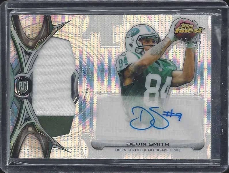 DEVIN SMITH 2015 FINEST RPA PULSAR REFRACTOR JUMBO 2 CLR PATCH AUTO RC #D 17/35 - Image 1 of 1