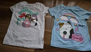 Squishmallows girls S 6/6X Original graphic tee shirt top cam winston Fifi Hans - Picture 1 of 7