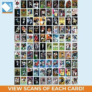 Football Card Lot 100 Cards Prizm Parallels Color Inserts Silver Refractor