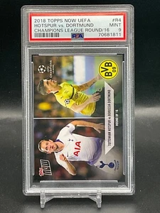 2018 Topps Now UEFA Champions League Harry Kane Christian Pulisic PSA 9 /95 - Picture 1 of 2
