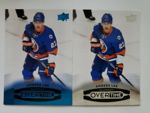 2015-16 ANDERS LEE UPPER DECK OVERTIME 2 CARD LOT NEW YORK ISLANDERS BLUE SP 🔥 