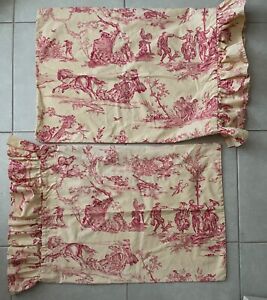 SetOf 2 TRADITIONS by PAMELS KLINE Cotton Standard PairOf Pillowcases ROSE TOILE