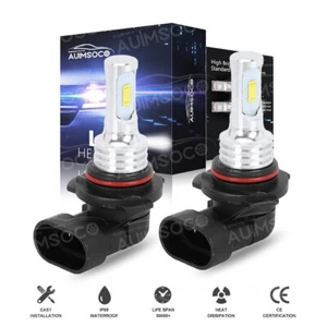 9006/HB4 LED Lamps Kit Combo Bulbs 6500K 2X Low Beam Super White Bright - Picture 1 of 24