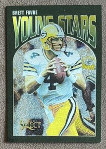 1993 Score Select Young Stars Brett Favre Green Bay Packers #1 NFL Dufex