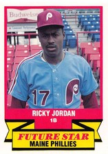 Ricky Jordan 1988 CMC Triple A All-Stars 28  Maine Phillies  Baseball Card