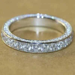 Gorgeous 925 Silver Filled Ring Women Cubic Zircon Ring Jewelry Sz 6-10 - Picture 1 of 5