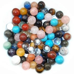 1 x Natural Gemstone Crystal Ball Scrying Divination Sphere Marbles UK Seller - Picture 1 of 15