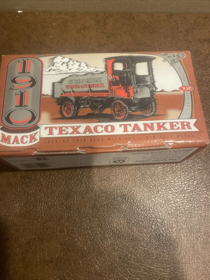  ERTL DIECAST BANK TEXACO CISTERNA 1910 ~ EE. UU. NUEVO EN CAJA Foto 1 de 3