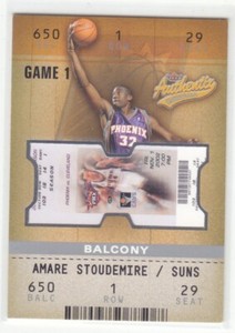 2002-03 Fleer Authentix AMARE STOUDEMIRE RC /250 BALCONY LEVEL PHOENIX SUNS