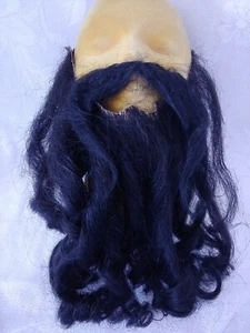 VTG ODDFELLOWS IOOF🛡Lodge ANTIQUE 3 PCS BLACK BEARD TWO WIGS Costume VERY OLD - Picture 1 of 11