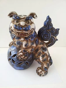 Chinese Hand Painted Foo Dog - Picture 1 of 12