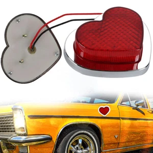 2PCS Heart Shaped Side Marker / Accessory / LED Light / Turn Signal Universal - Picture 1 of 10