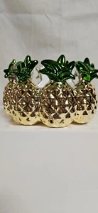 BATH AND BODY WORKS PINEAPPLE RING 3 WICK CANDLE HOLDER NEW! - Picture 1 of 1