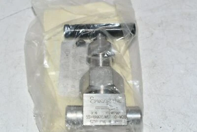 NEW Swagelok SS-6NKRSW6T-ID-W20 Manual Stainless Needle Valve 3/8'' - Image 1 of 3