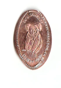 Elongated Penny "Zoo Tampa at Lowry Park" Koala Tampa FL Zink - Bild 1 von 1