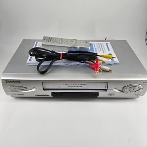 Panasonic PV-V4612S VCR 4-Head Hi-Fi Stereo VHS Player Remote Manual & Cable - Picture 1 of 8
