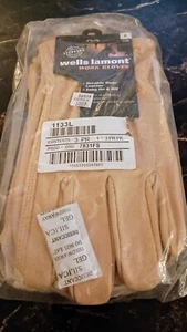 NOS Vintage Early 2000s Wells Lamont 3pk Leather Work Farm Chore Gloves Sz L - Picture 1 of 3