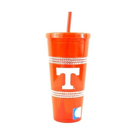 Tennessee Volunteers 22oz Double Bling with Straw Tumbler - NCAA Cover