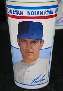 1993 Nolan Ryan 6.5” Collectible ICEE Plastic Cup Baseball Texas Rangers 7 Avail - Picture 1 of 4