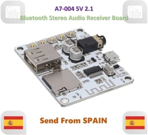 A7-004 Wireless Receiver Audio Stereo Music Board USB TF Card Bluetooth 2.1 - Imagen 1 de 7