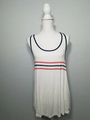 Roxy Womens Stars And Stripes Racerback Tank Top White Red And Blue X-Large NWT. - Image 1 of 4