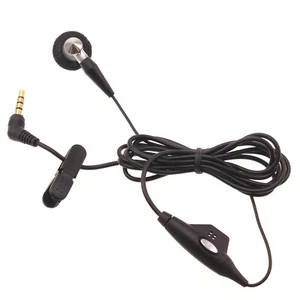Wired Earphone Mono Headset Single Earbud 3.5mm Headphone for Cell Phones - Picture 1 of 6
