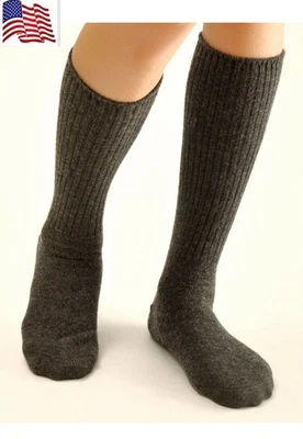 3 Pairs Mens 100% Merino Cashmere Wool Crew Socks Dress Warm Thick Mid Calf 7-11 - Image 1 of 4
