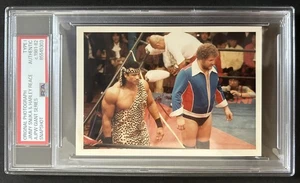 Jimmy Snuka & Harley Race 1982 AJPW Giant Series Original Photo PSA/DNA Type 1 - Picture 1 of 1