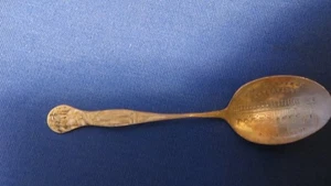 Antigua cuchara india de plata esterlina para restaurante Davenport Spokane lavado. 1914 - Imagen 1 de 9