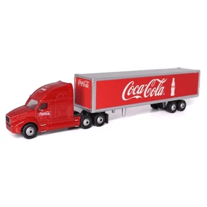 Classic Long Hauler Tractor Trailer Coca-Cola Red 1/87 (HO) Scale Diecast Model - Picture 1 of 12