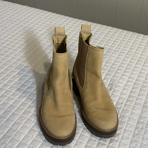 Timberland Courmayeur Valley Chelsea Boots Nubuck Leather Booties Wheat Size 8 - Picture 1 of 9