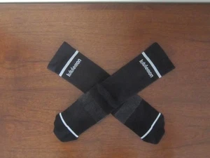 NWOT - 1 pair Girls LULULEMON Black Socks Size L --- - Picture 1 of 6