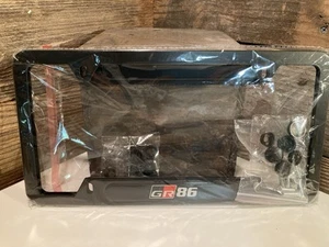 2- Black License Plate Frame for Toyota GR 86 - Bild 1 von 3