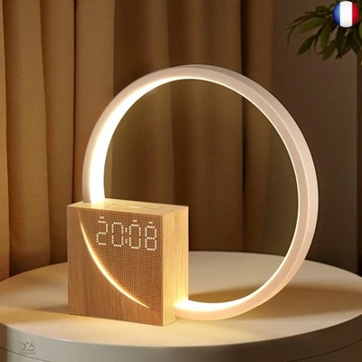 blonbar Lampe De Chevet 10w Avec Fonction De Charge Usb, Réveil Lumière Touch C - Photo 1/4