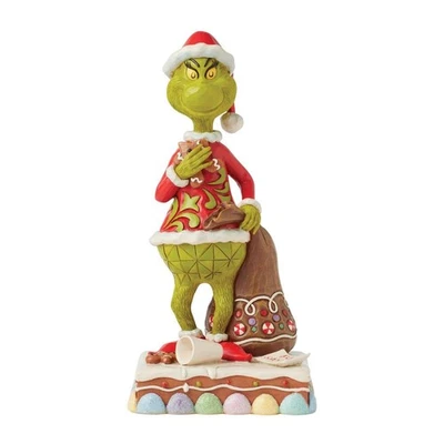Jim Shore GRINCH EATING GINGERBREAD COOKIE FIGURINE 6017058 BRAND NEW