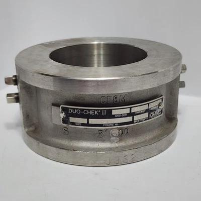 Crane Duo-Chek 2 G60CPF-9 3" Wafer Check Valve Size 3 - Image 1 of 4