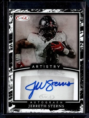 2022 SAGE Artistry #A-JS2 Jerreth Sterns Autographs Silver - Image 1 of 2