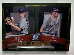 2022 Bowman Draft - Blackjack Jace Jung, Troy Melton #BJ-9 (RC) - Picture 1 of 3